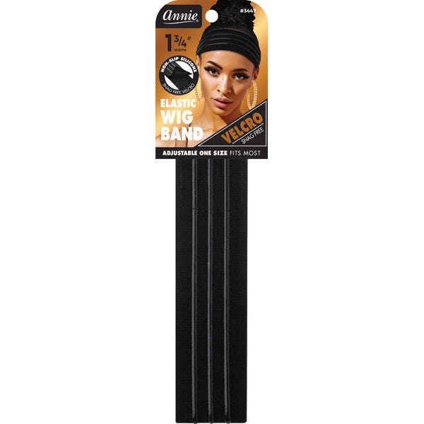 Velcro Wig Band 4.5cm Silicone Grip Black